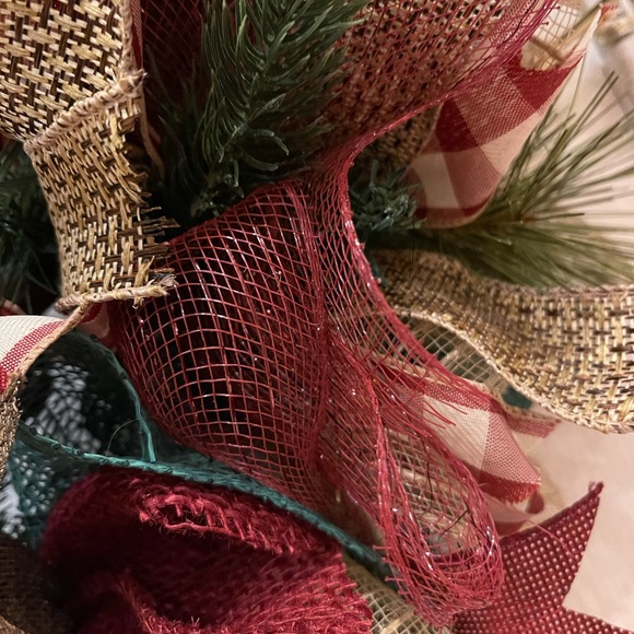 WREATH - RUSTIC WINTER WREATH 24” very very full with VINTAGE JINGLE BELLS! - Picture 11 of 14